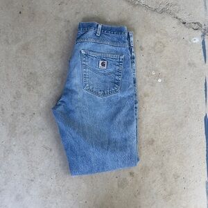 Carhartt Men's Light Blue Relaxed Fit Denim Jeans